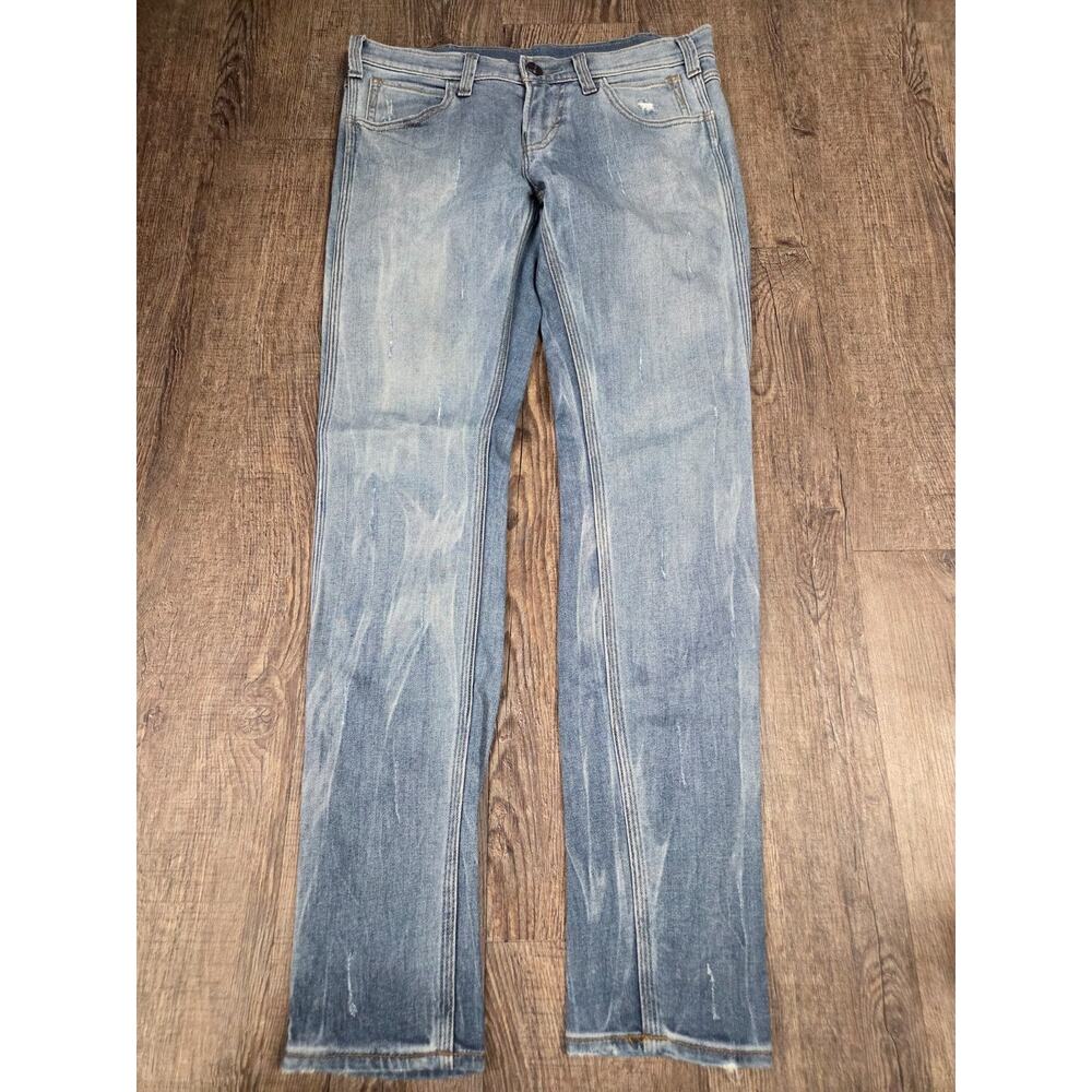 SKARGORN JEAN 77 Thorn – Indigo Tapered Crop Jeans Stretch Size 28x29